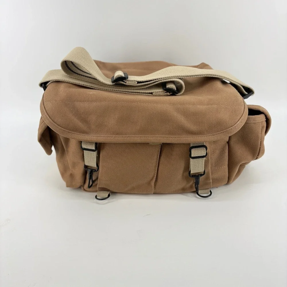 Domke F-2 Original Camera Bag Canvas Made in USA Padded Insert Shoulder Brown